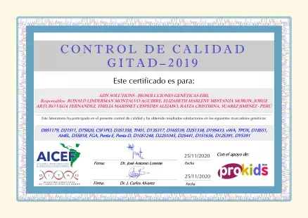 Control de calidad 2019