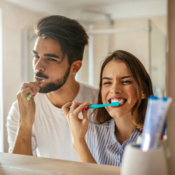 muestras adn prueba test paternidad cepillo de dientes