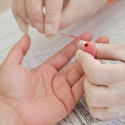muestras sangre piquete adn prueba test paternidad